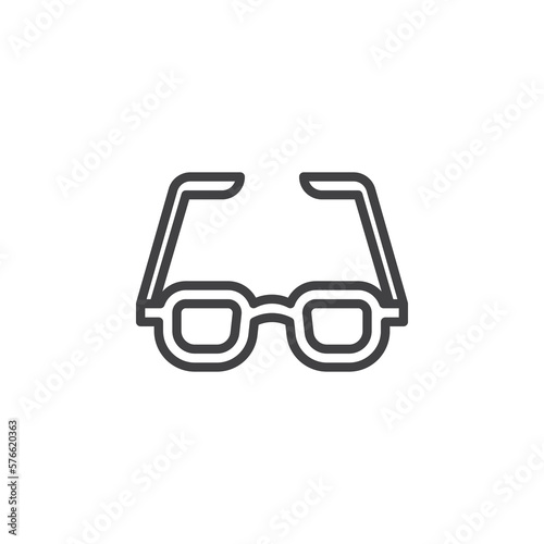 Sunglasses line icon
