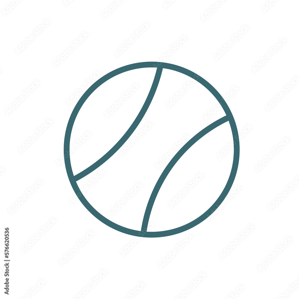 tennis sport ball icon. Thin line tennis sport ball icon from sport and game collection. Outline vector isolated on white background. Editable tennis sport ball symbol can be used web and mobile tennis sport ball icon. Thin line tennis sport ball icon from sport and game collection. Outline vector isolated on white background. Editable tennis sport ball symbol can be used web and mobile