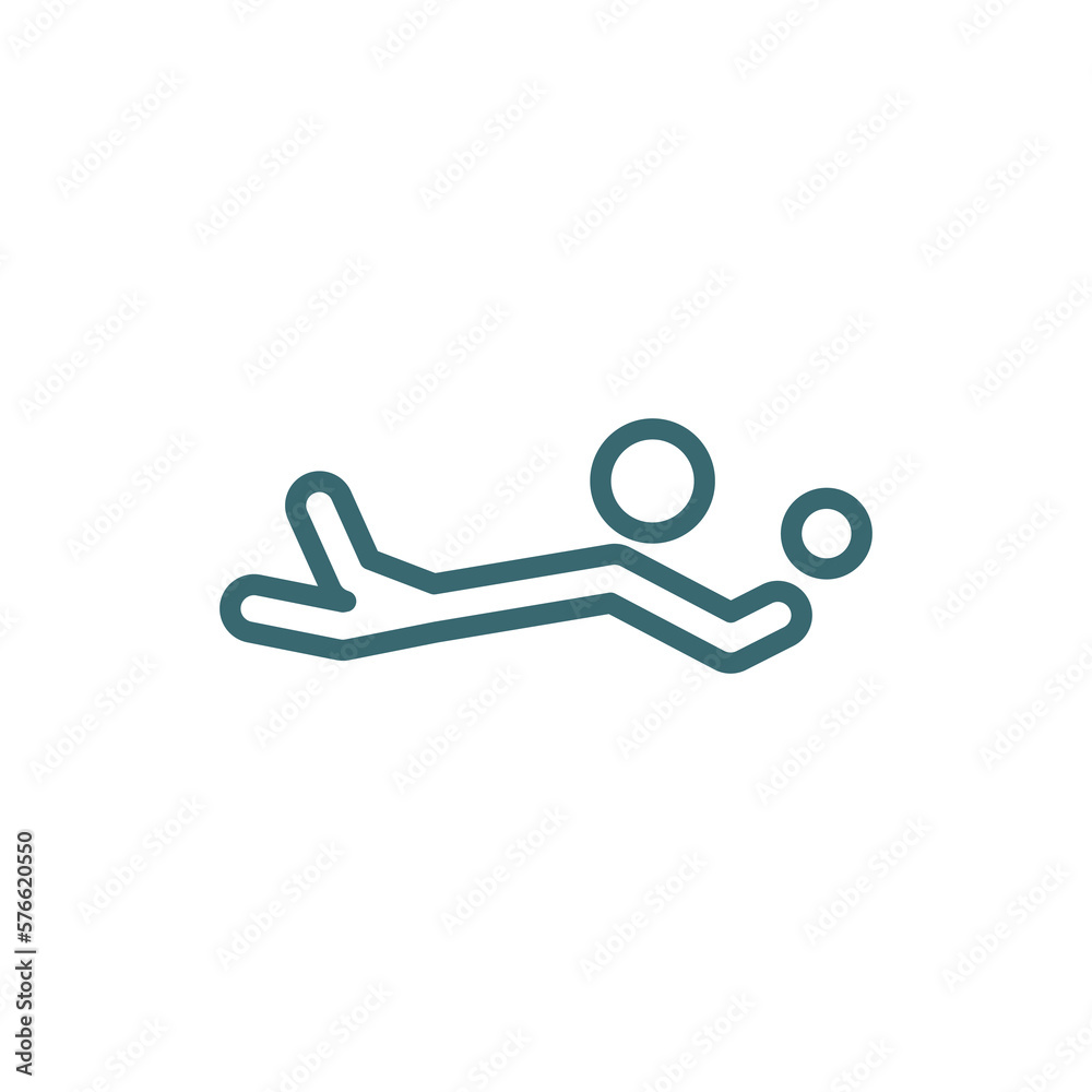 volleyball motion icon. Thin line volleyball motion icon from sport and game collection. Outline vector isolated on white background. Editable volleyball motion symbol can be used web and mobile volleyball motion icon. Thin line volleyball motion icon from sport and game collection. Outline vector isolated on white background. Editable volleyball motion symbol can be used web and mobile