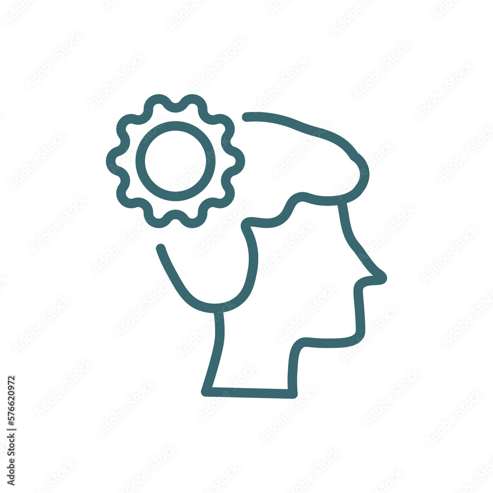 strategy thought icon. Thin line strategy thought icon from startup and strategy collection. Outline vector isolated on white background. Editable strategy thought symbol can be used web and mobile strategy thought icon. Thin line strategy thought icon from startup and strategy collection. Outline vector isolated on white background. Editable strategy thought symbol can be used web and mobile