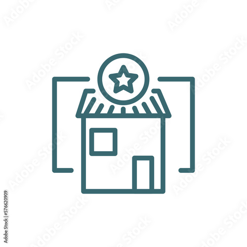 franchise icon. Thin line franchise icon from startup and strategy collection. Outline vector isolated on white background. Editable franchise symbol can be used web and mobile