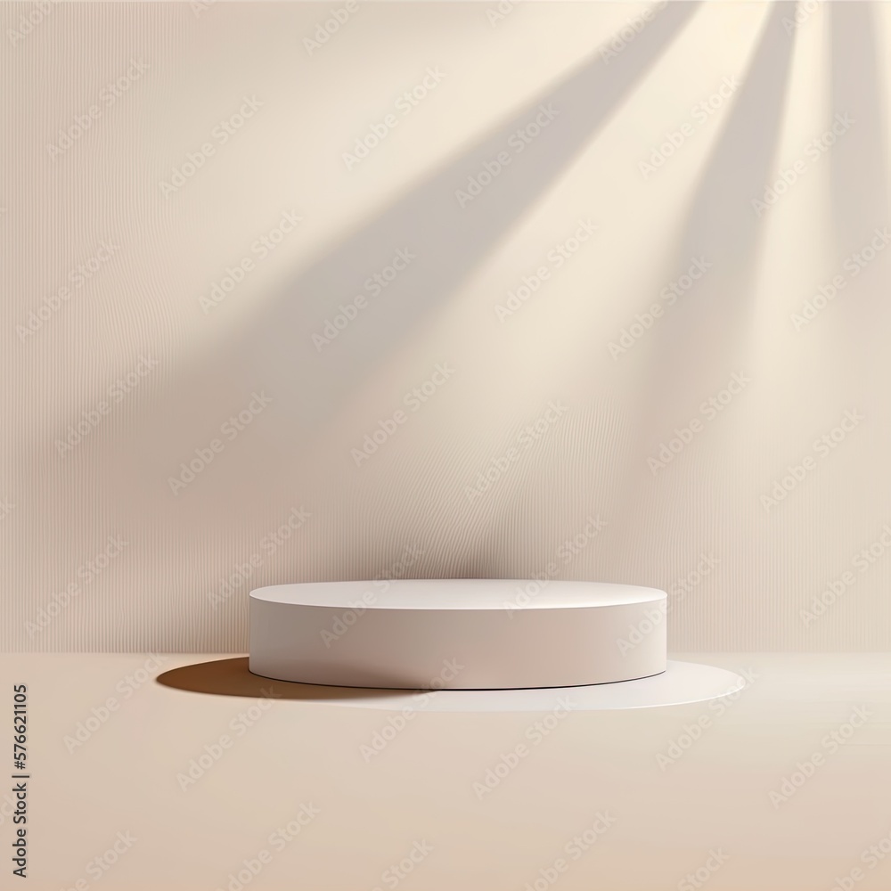 Geometric luxury podium product display.Generative AI Geometric luxury podium product display.Generative AI