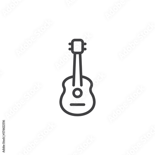 Acoustic guitar line icon