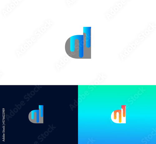 Letter D logo icon design template elements.