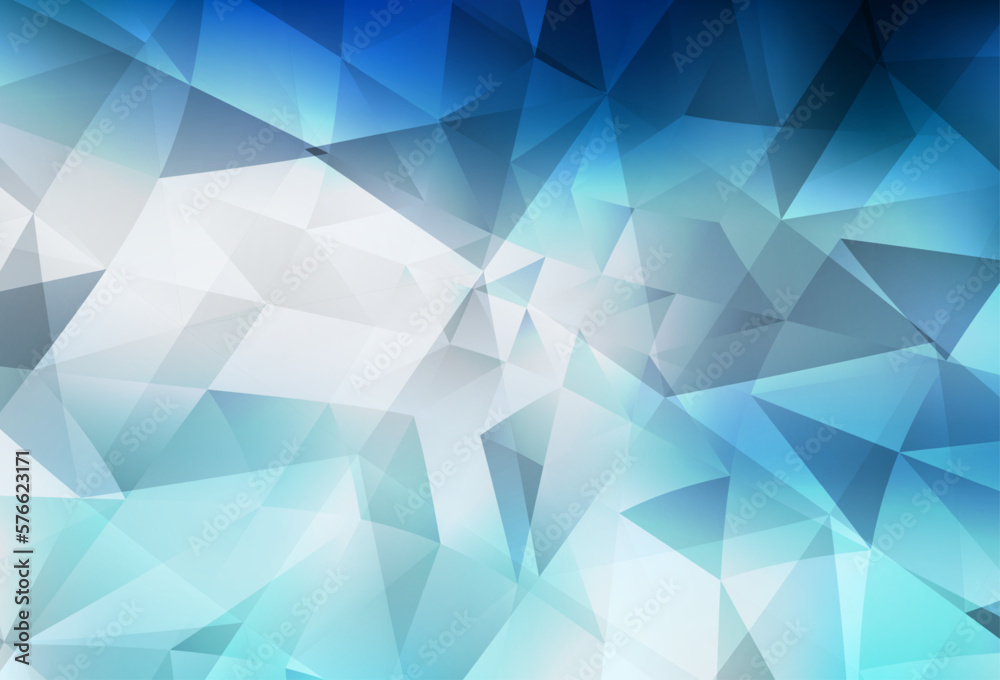 Light BLUE vector low poly layout.