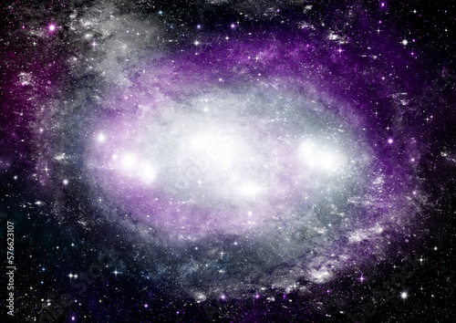 Obraz na płótnie galaxy in a free space. 3D rendering w salonie