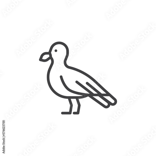 Seagull line icon