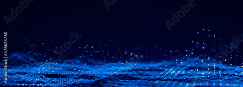 Big Data visualization. Data technology illustration. Science background. 3D