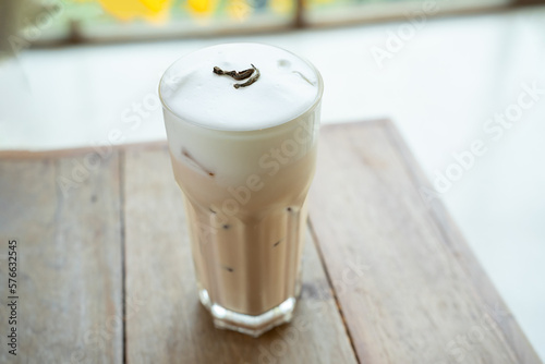 Photography ice milk tea