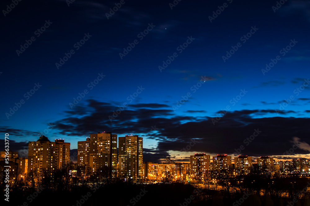 Cityscape at twilight Cityscape at twilight