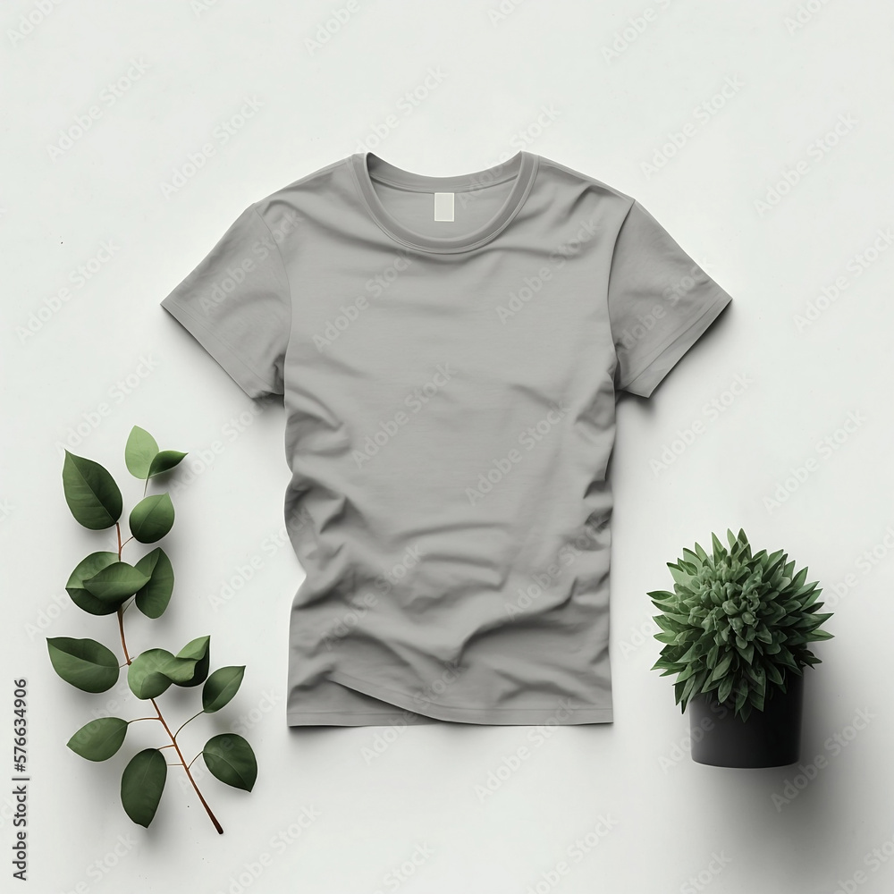 Blank T-Shirt Mockup - A versatile template for showcasing your branding and design ideas in various industries such as business, marketing, and creative services Blank T-Shirt Mockup - A versatile template for showcasing your branding and design ideas in various industries such as business, marketing, and creative services