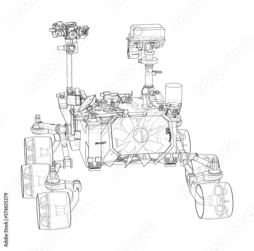 Mars Rover. 3d illustration