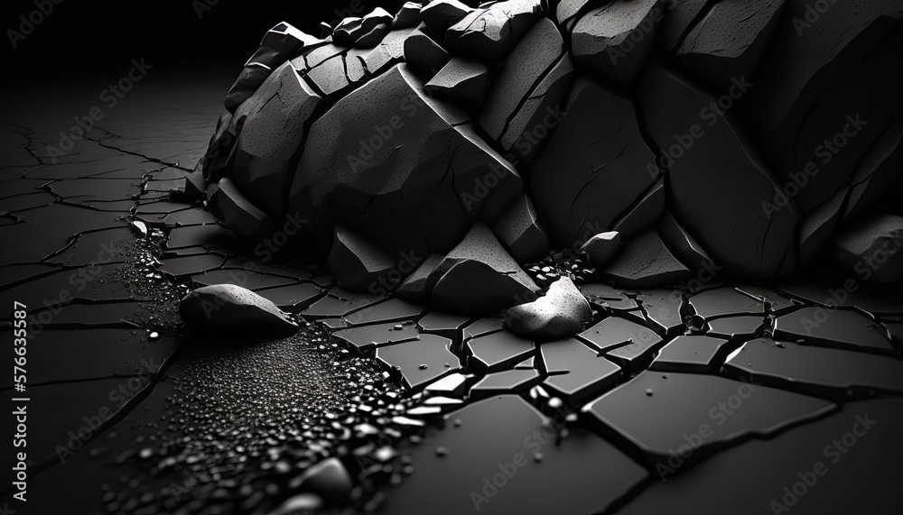 cement texture, black background, abstract cement texture, black background, abstract