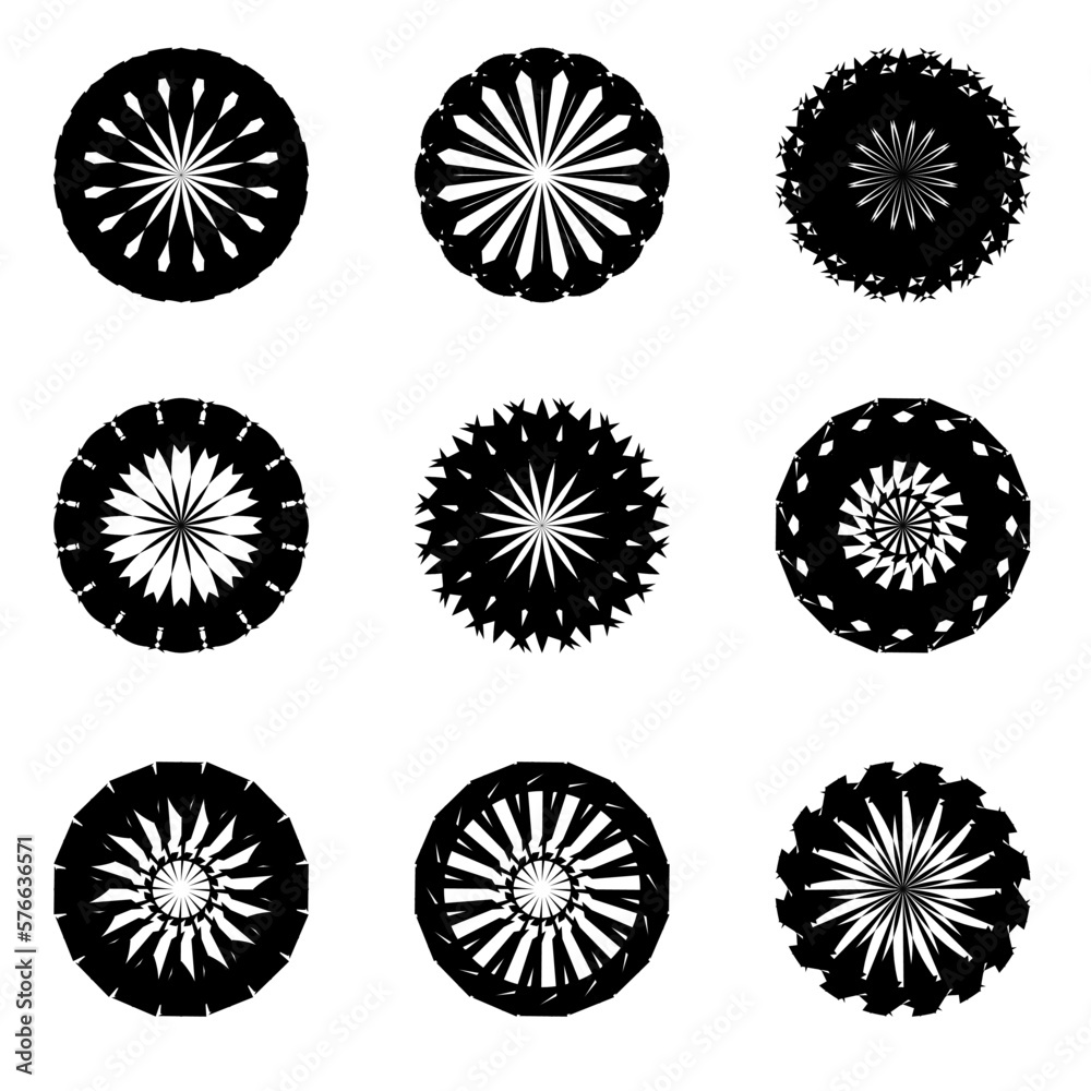 Set wish symbol , icon, flowers. Set wish symbol , icon, flowers.