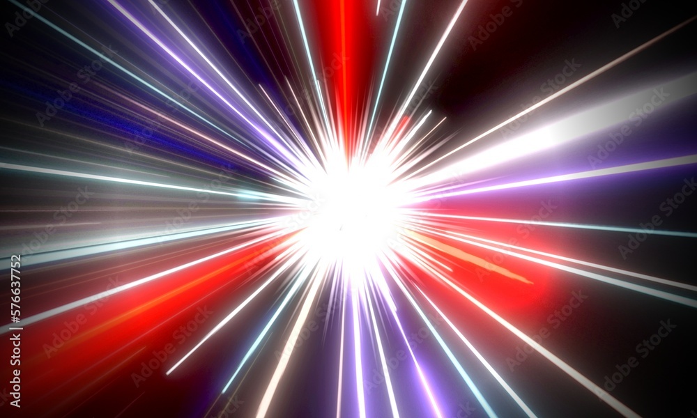 Abstract background with violet, purple, red and white light streaks - 3D illustration Abstract background with violet, purple, red and white light streaks - 3D illustration