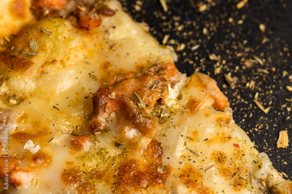 delicious homemade fast food pizza with seafood shrimp delicious homemade fast food pizza with seafood shrimp