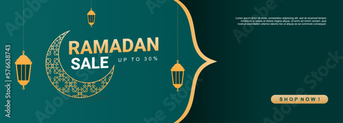 Ramadan sale banner backgro...
