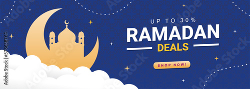 Ramadan sale banner backgro...