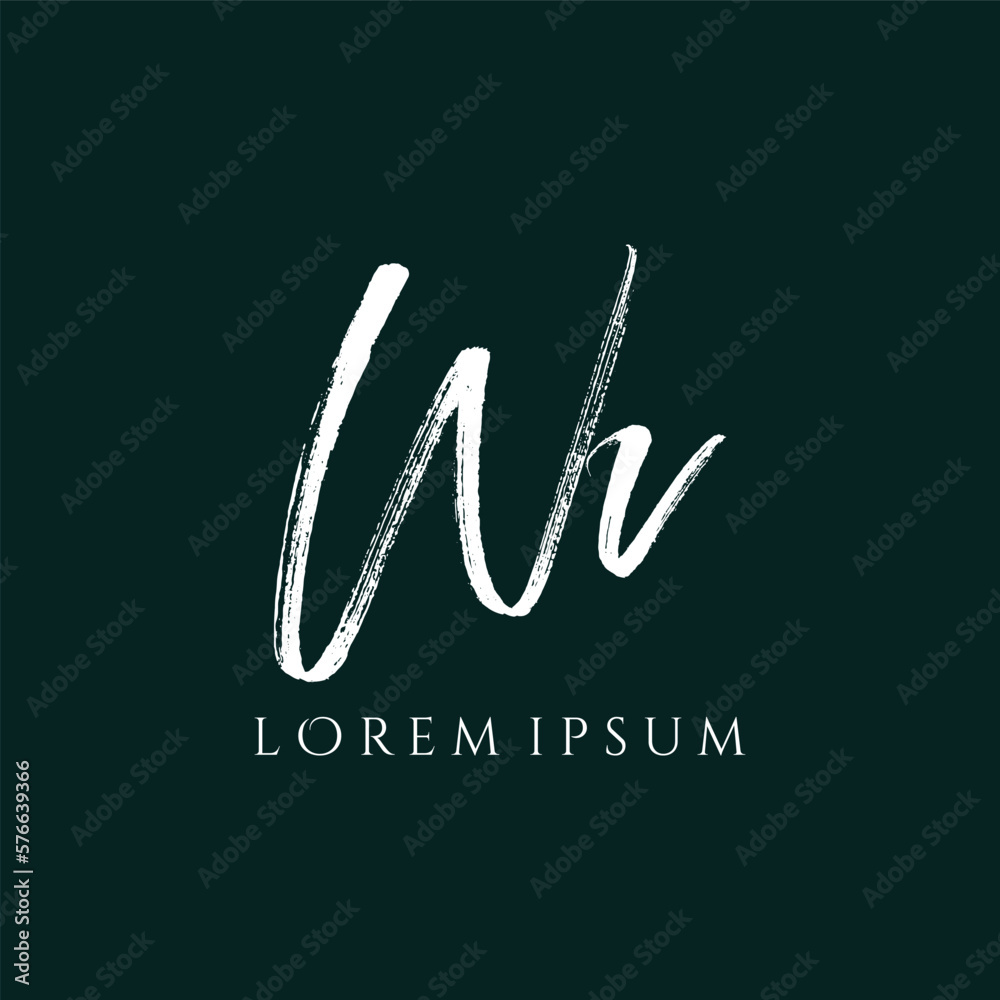 Letter WV luxury logo design vector