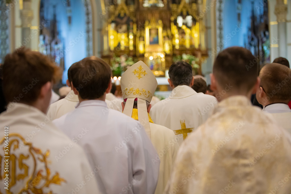 Bishop during church ceremonies in the church. Bishop during church ceremonies in the church.