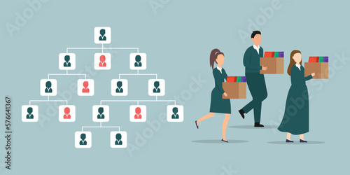Vacancy Employee Replacement 2d vector illustration concept for banner, website, illustration, landing page, flyer, etc.