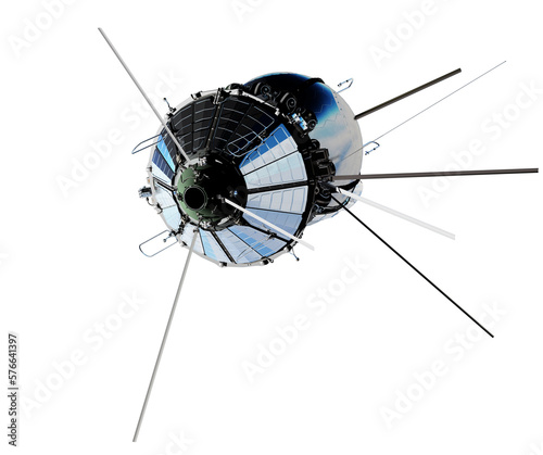 Spaceship Vostok-1 isolated. PNG format with transparency background