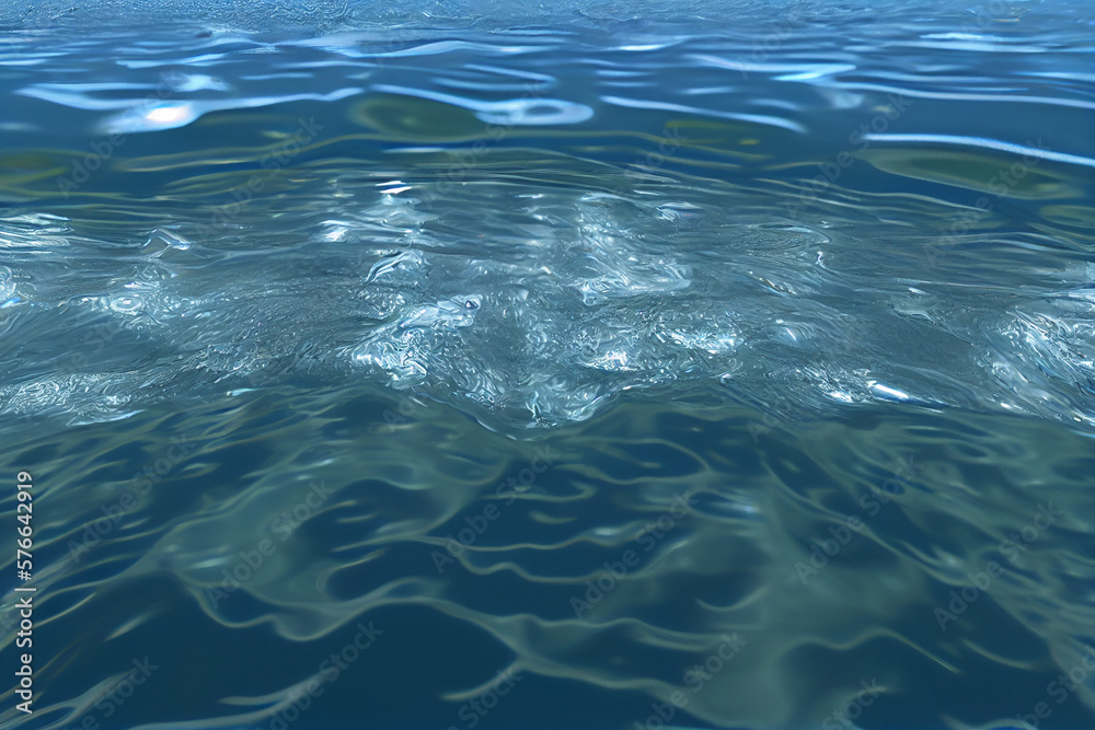 Blue water surface. water background Blue water surface. water background