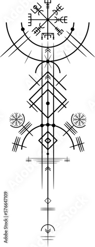 Vikinger Tattoo mit Elementen der faszinierenden nordischen Mythologie