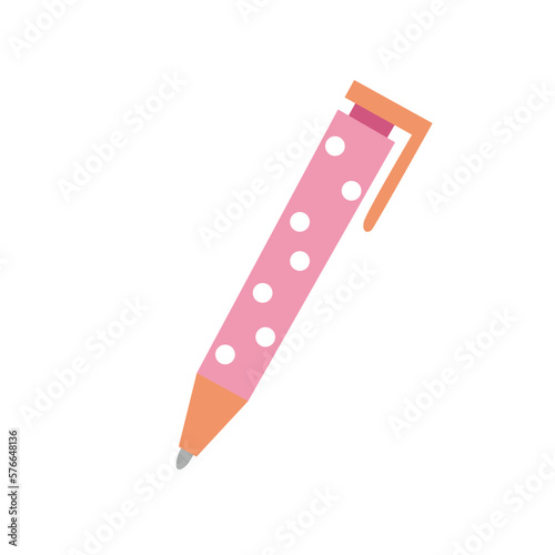 pink ballpoint pen