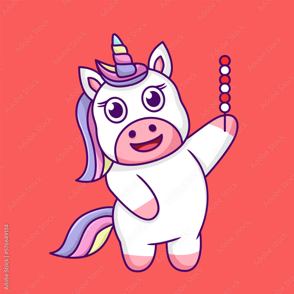 Cute unicorn illustration, cute and fun Cute unicorn illustration, cute and fun