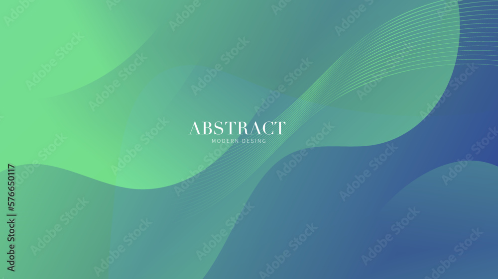 Abstract background with waves, Green banner Abstract background with waves, Green banner