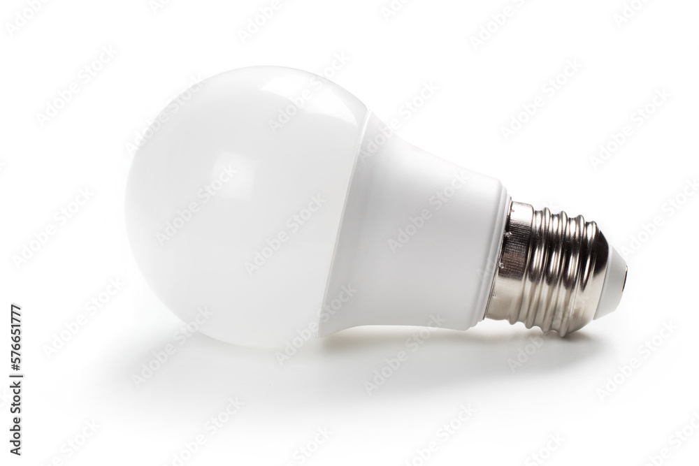 LED light bulb isolated on white background LED light bulb isolated on white background