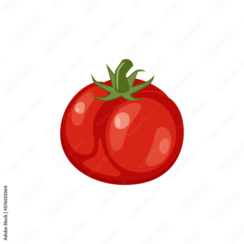 Vector illustration of fresh tomato fruit isolated on white background. Healthy food concept. Vector illustration of fresh tomato fruit isolated on white background. Healthy food concept.