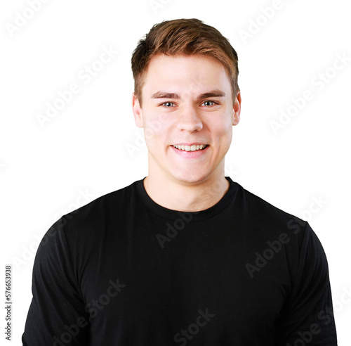 A happy smiling confident young man in clothes © BillionPhotos.com