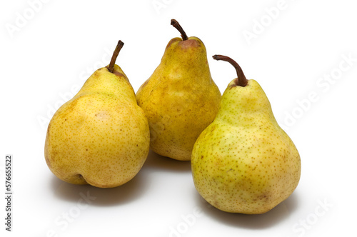 group of three pears