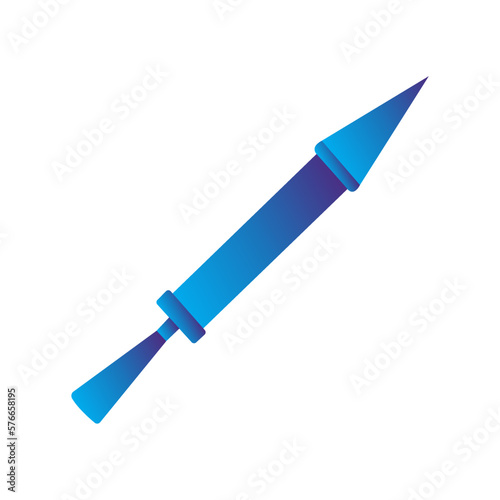 pichkari icon over white background, colorful design, vector illustration