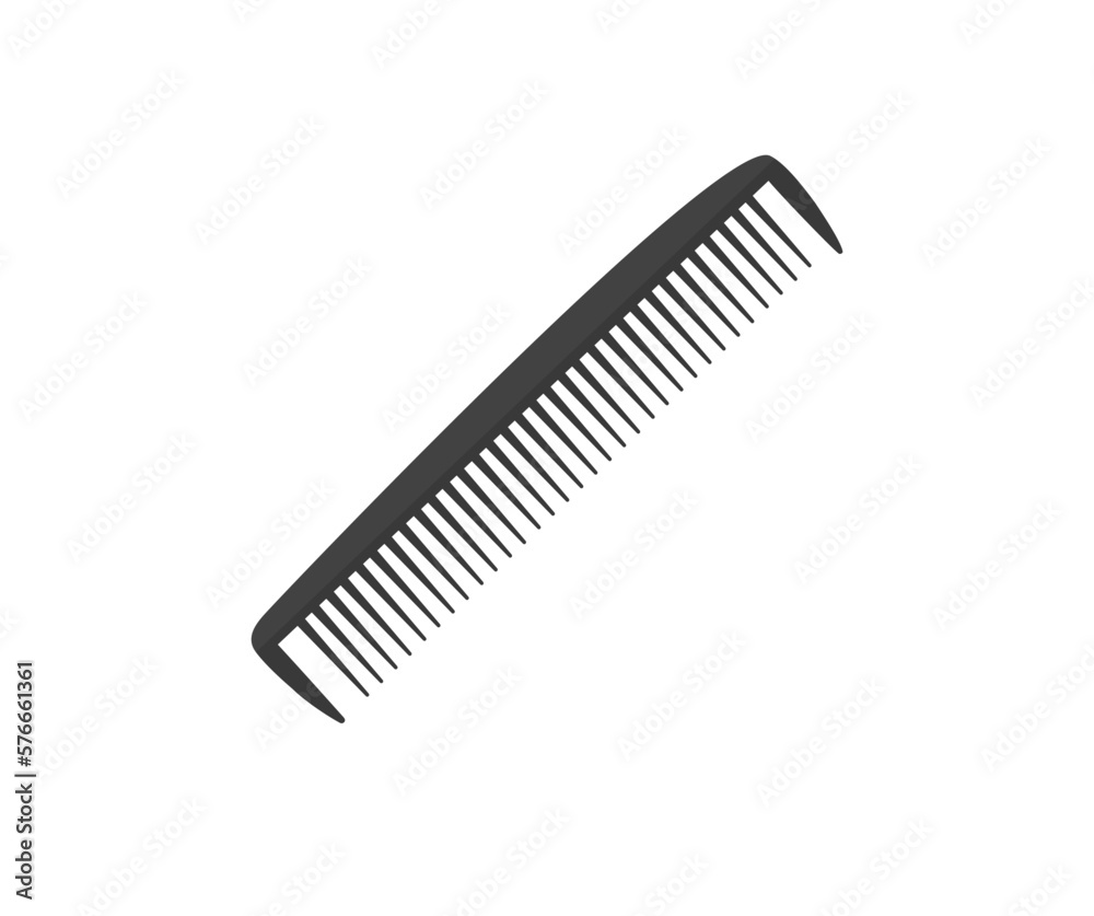 Black plastic comb for styling and combing hair isolated on white background logo design. Hair care, combing, styling. Hair Brush graphic icon. Barbershop symbols vector design and illustration.
Black plastic comb for styling and combing hair isolated on white background logo design. Hair care, combing, styling. Hair Brush graphic icon. Barbershop symbols vector design and illustration.