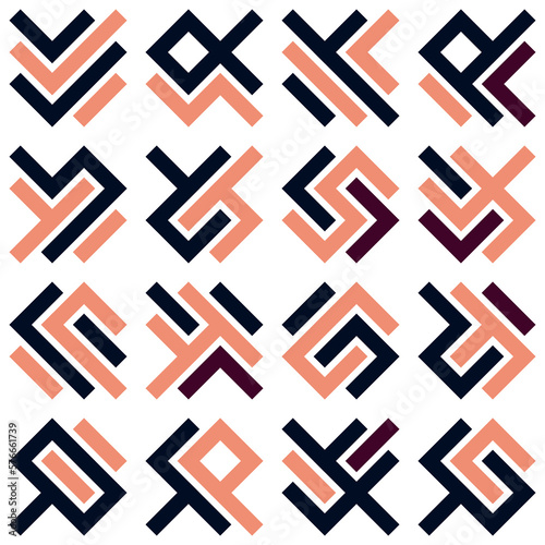 Asemic Glyph writing hieroglyph imitation abstract illustration