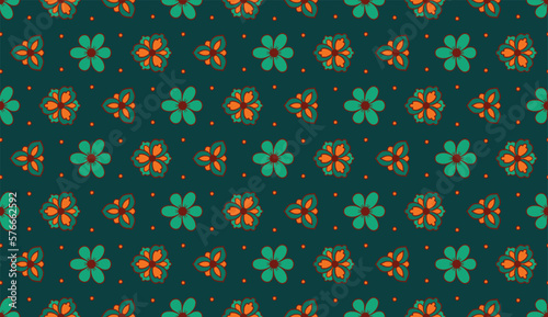 Geometric ethnic pattern seamless flower color. seamless pattern. Design for fabric,curtain,background,carpet,wallpaper,clothing,wrapping,Batik,mandalas,fabric,Vector illustration. pattern style.