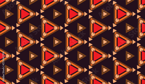 Geometric ethnic pattern seamless flower color. seamless pattern. Design for fabric,curtain,background,carpet,wallpaper,clothing,wrapping,Batik,mandalas,fabric,Vector illustration. pattern style.
