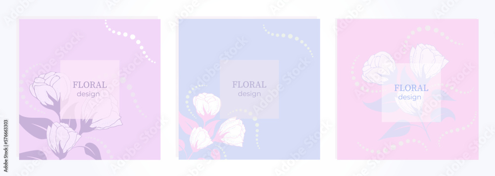 Elegant frame, background, floral invitation, with delicate flowers and decor. Vector vintage botanical illustration for invitation or wedding, postcard, decor, logo, label, branding Elegant frame, background, floral invitation, with delicate flowers and decor. Vector vintage botanical illustration for invitation or wedding, postcard, decor, logo, label, branding