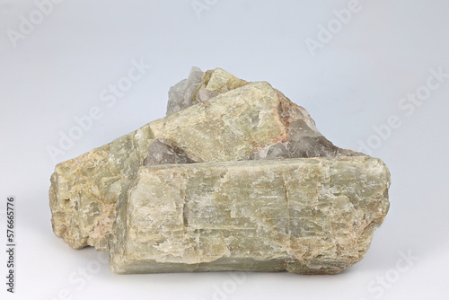 Anorthite,  calcium endmember of the plagioclase feldspar minerals used in the manufacture of glass and ceramics. photo