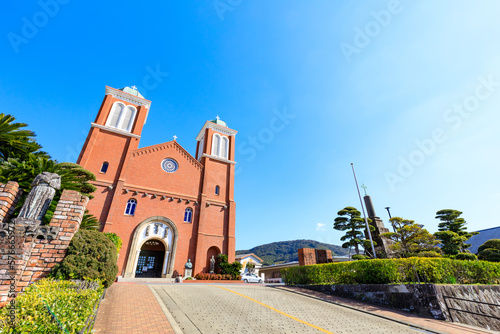 冬の浦上天主堂　長崎県長崎市　
Urakami Cathedral in winter. Nagasaki Prefecture, Nagasaki city. photo