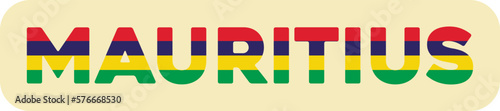 Obraz na płótnie Abstraction of the flag of the country Mauritius. vector illustration w salonie