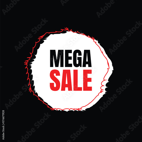 Mega Sale and offers banner design template 