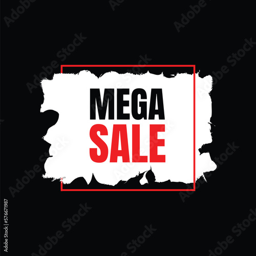 Mega Sale and offers banner design template 
