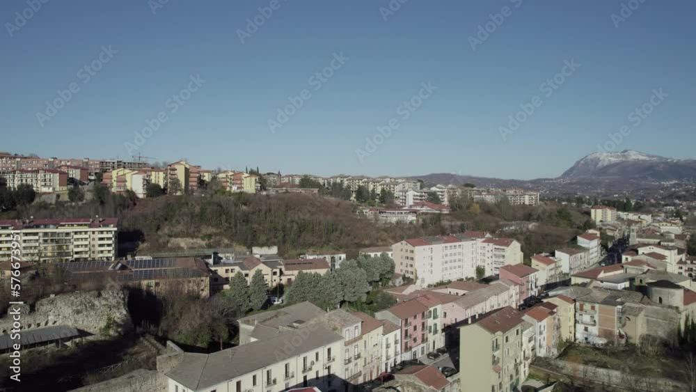 Aerial view of Avellino, a small town in Irpinia, Campania, Italy. Aerial view of Avellino, a small town in Irpinia, Campania, Italy.