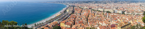 panoramic view on Nice, Cote d'Azure, France 