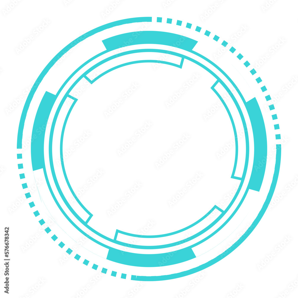 Futuristic frame circles Futuristic frame circles