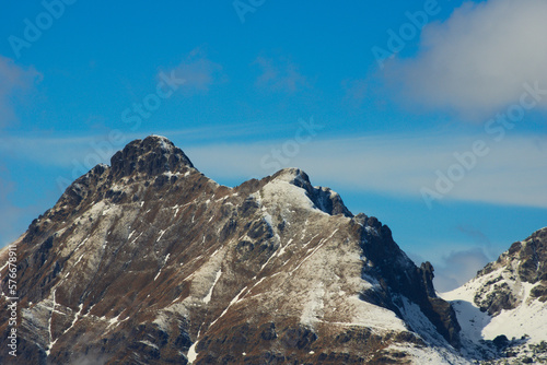 Pizzo Tre Signori mountain peak in the Bergamo Alps   Orobie    Italy